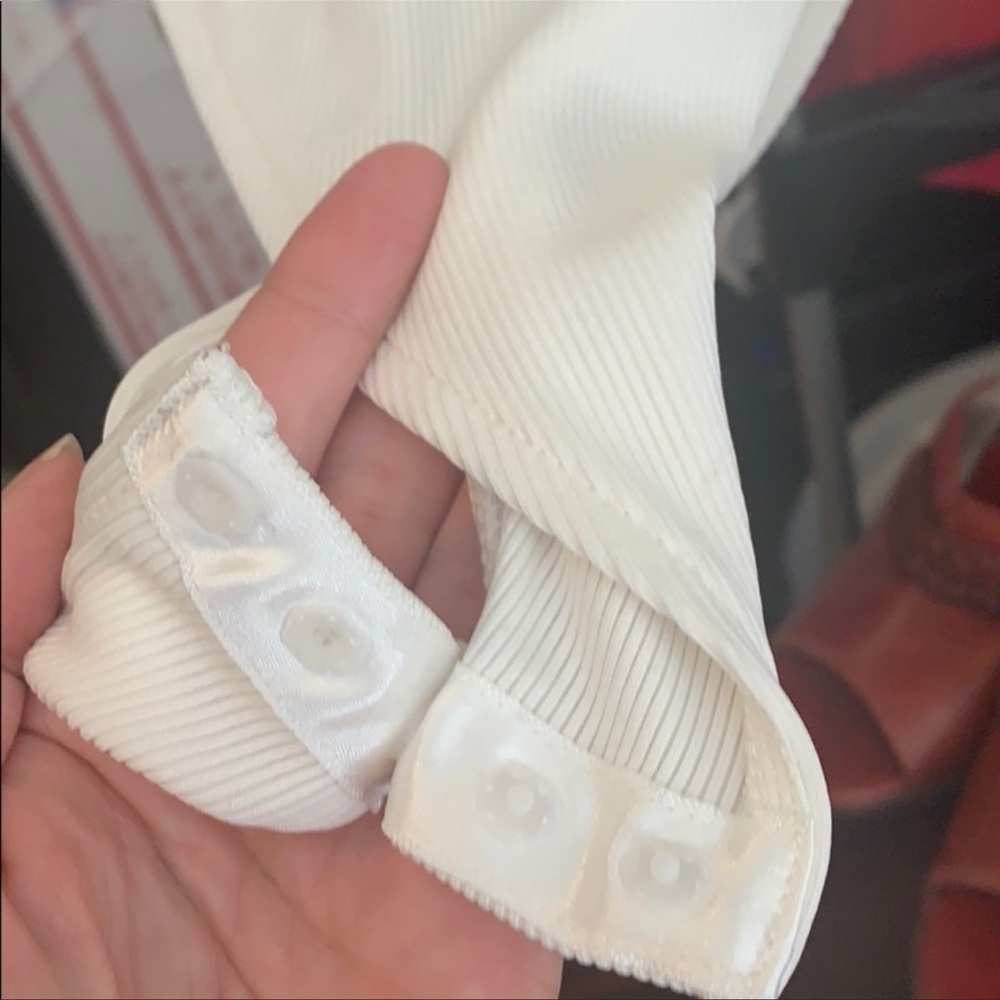 Topshop lace trim strap ribbed bodysuit - Picture 7 of 7